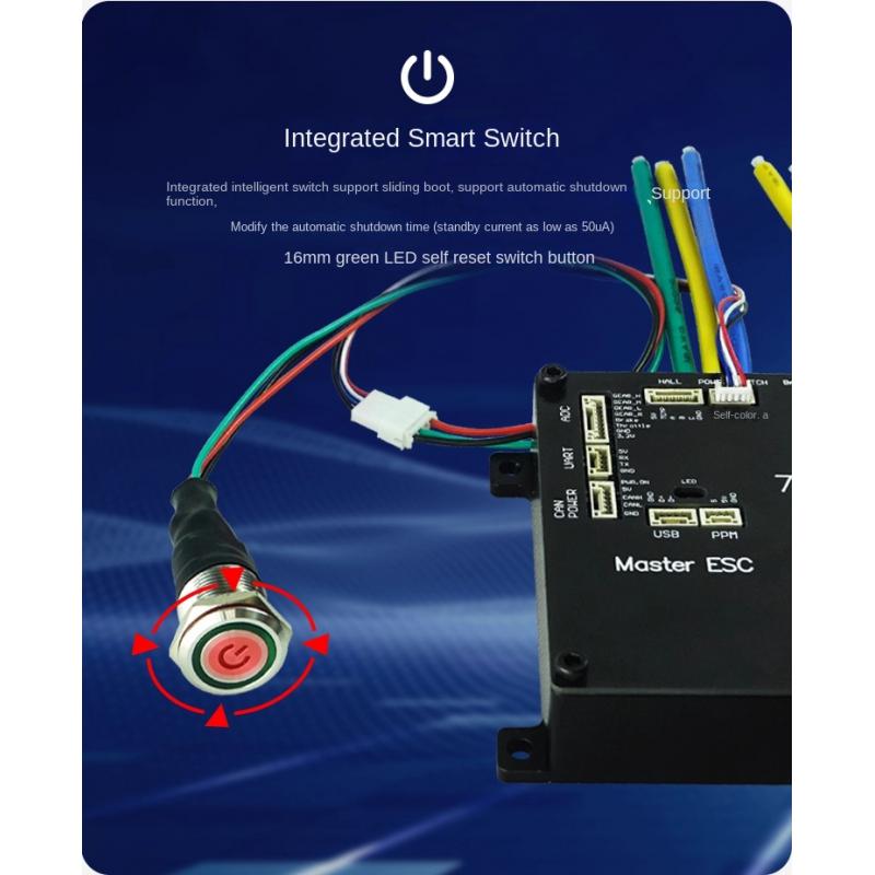 72V 45A Dual Controller - Flipsky Ft85bd Esc avec boîtier en