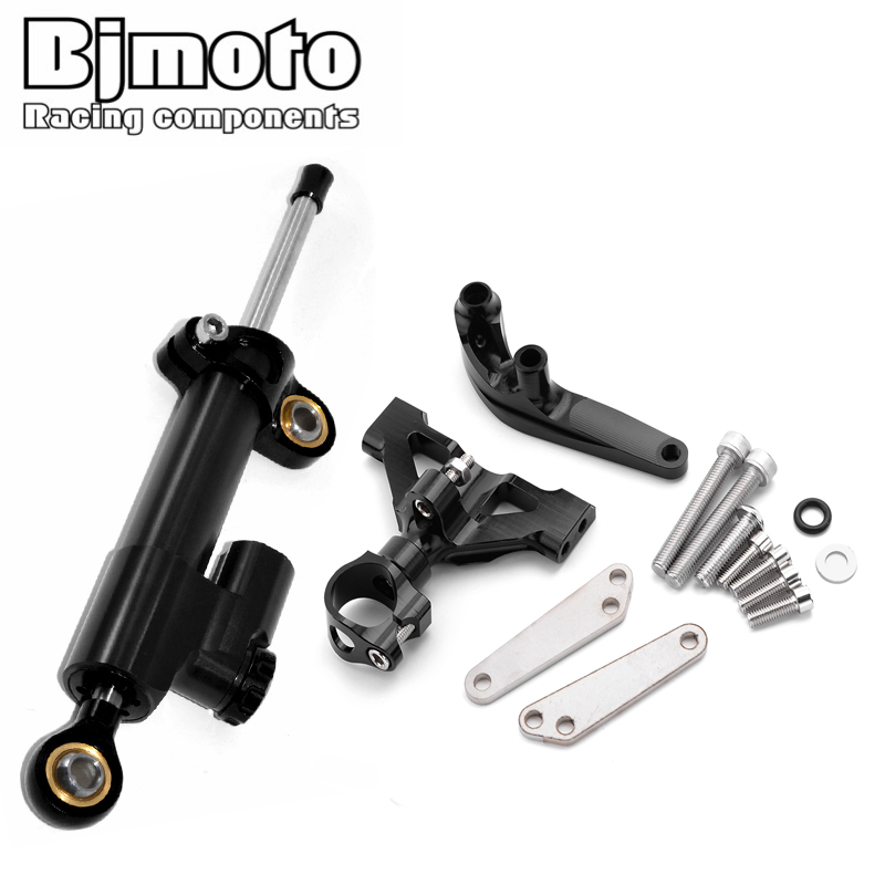 Steering Damper Stabilizer Kit Cnc - BJMOTO – Kit d'amortisseur de direction