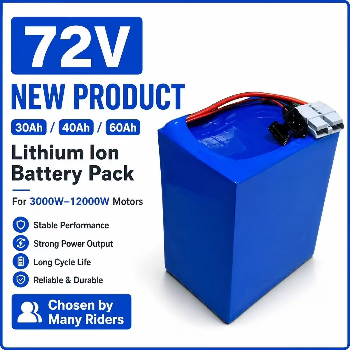 Pack de batteries lithium-ion  - 72V 30Ah Lifepo4 Battery Pack avis et prix